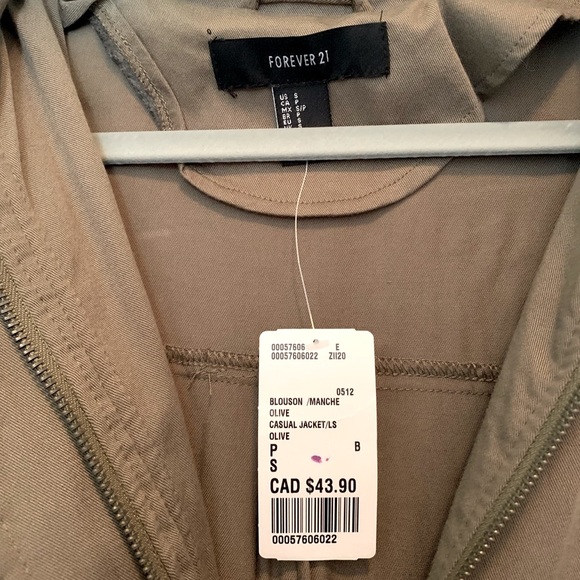 Olive Green Forever21 Jacket - Picture 4 of 5